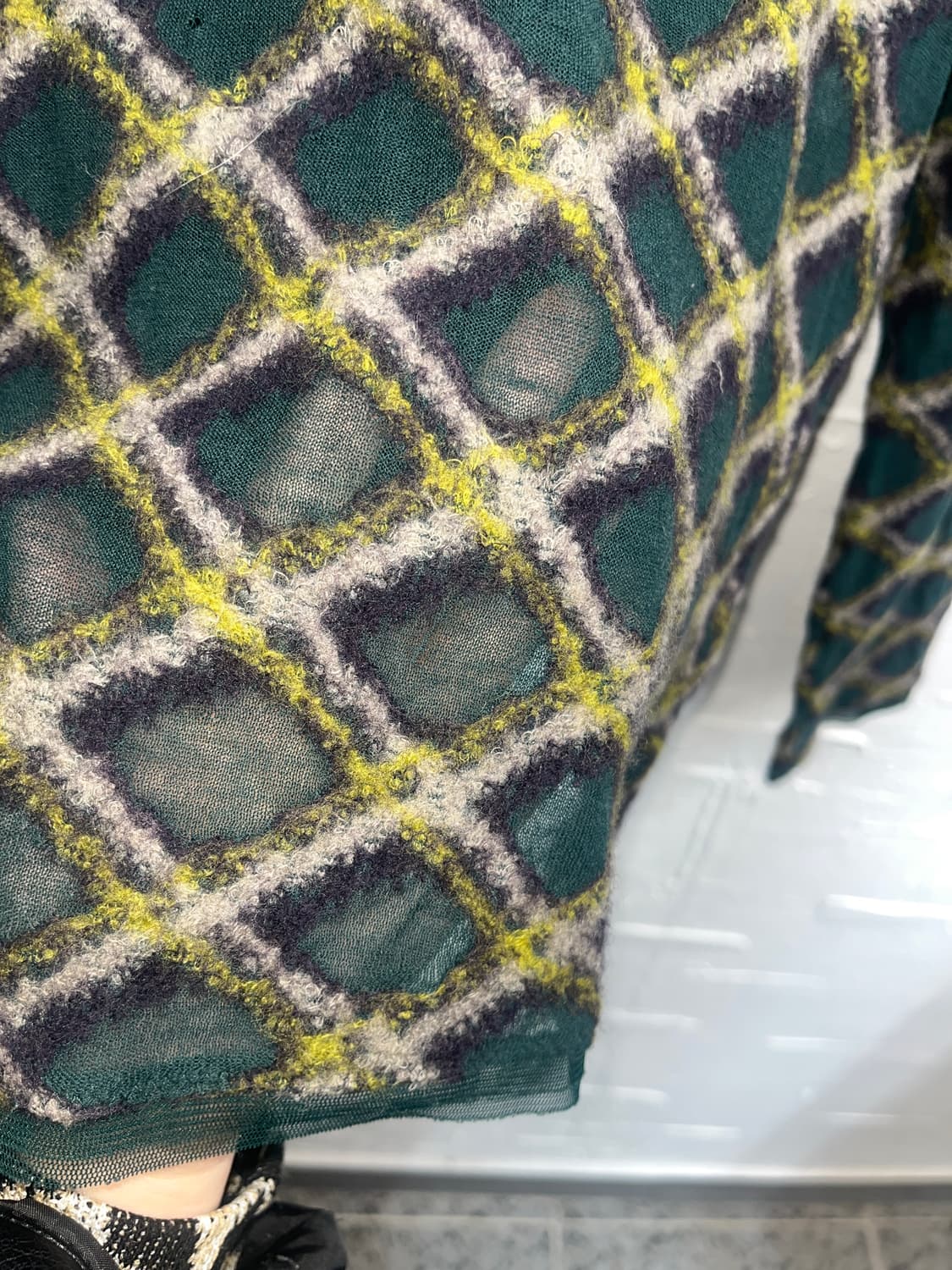 deep green mesh knit 상품이미지3