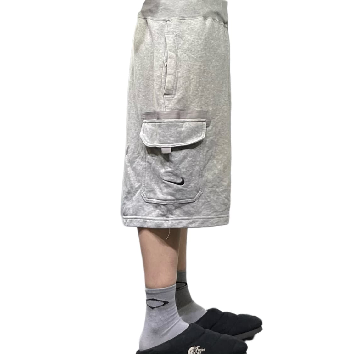 나이키 그레이 빅포켓 면반바지 상품이미지1