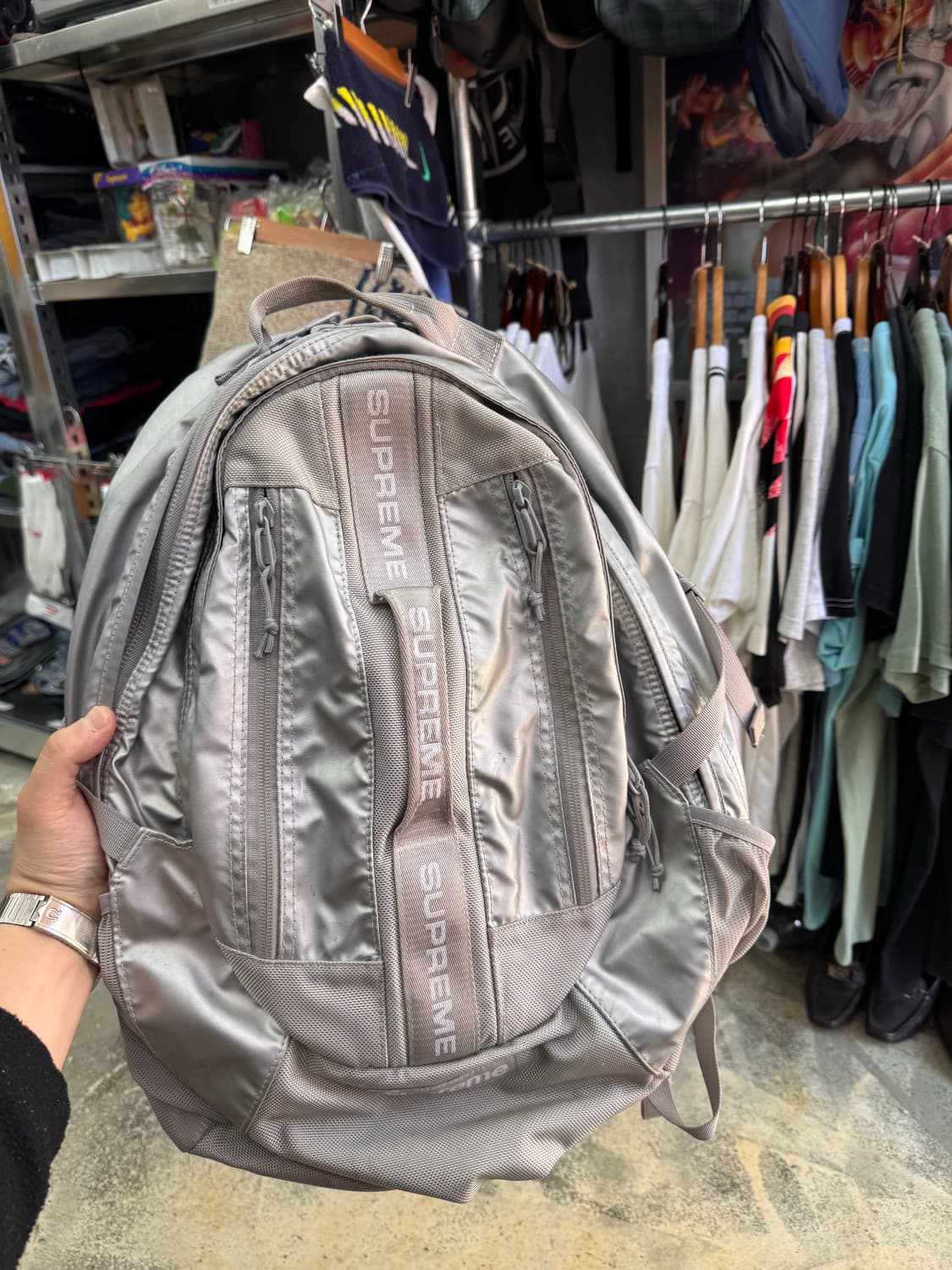 22ss 슈프림 실버백팩  상품이미지1