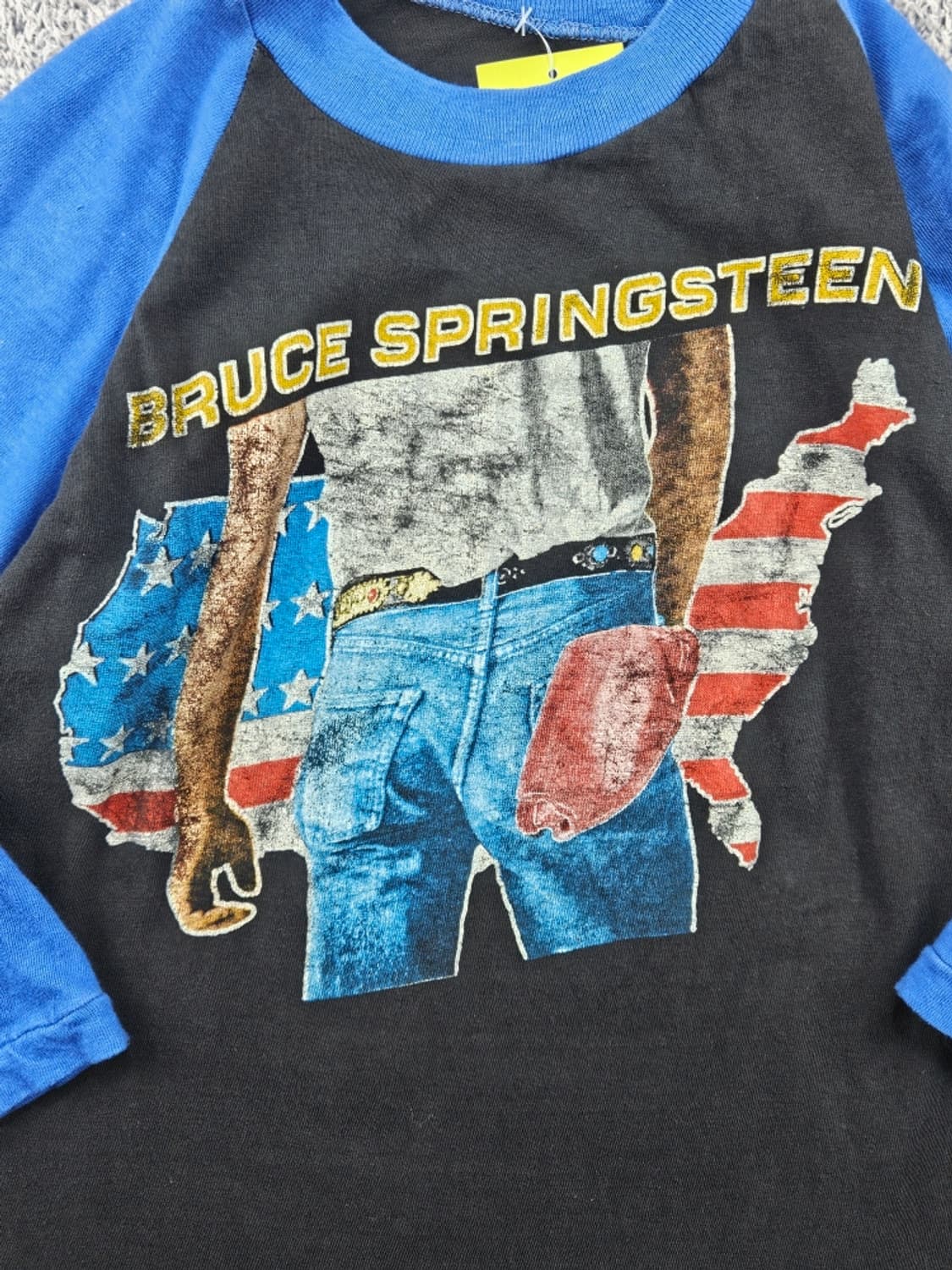 80's USA 브루스스프링스틴 싱글스티치 롱슬리브 (S추정)/11950 상품이미지5