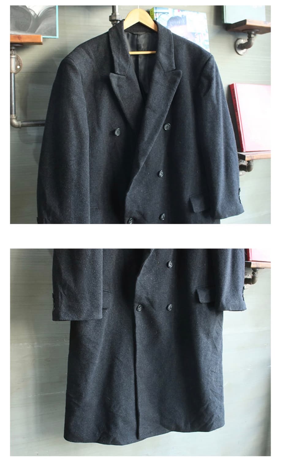 Ralph Lauren 램스울 더블 폴로 코트 상품이미지2