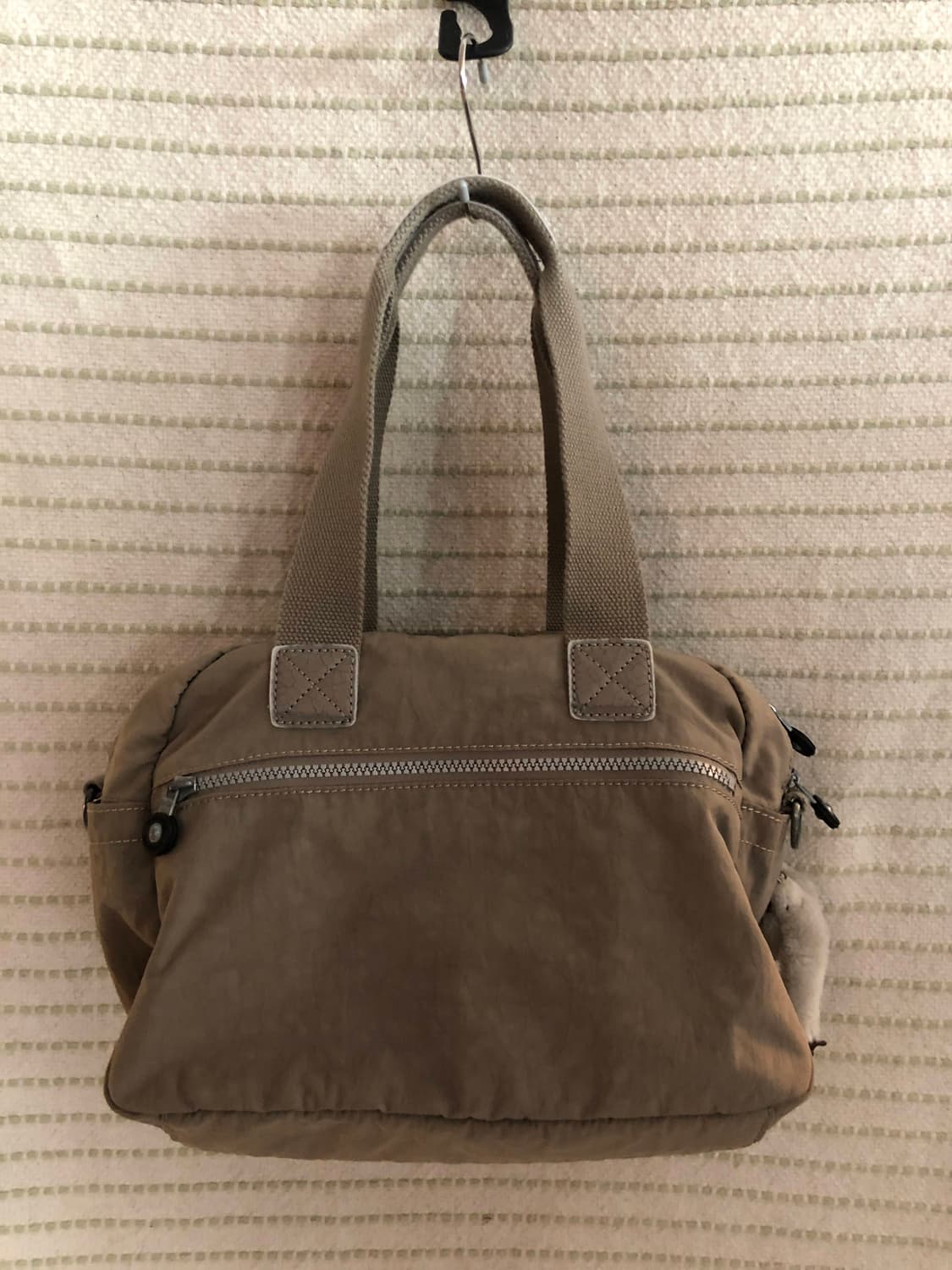 빈티지 키플링 Y2K 다크 베이지 나일론 숄더백 토트백 상품이미지2