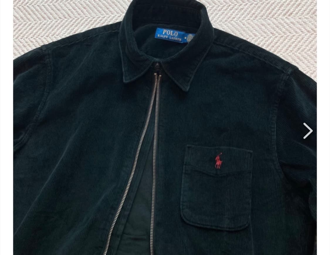 새상품급 폴로랄프로렌 코로쥬이 집업셔츠자켓 네이비 핑크포니 S 상품이미지4