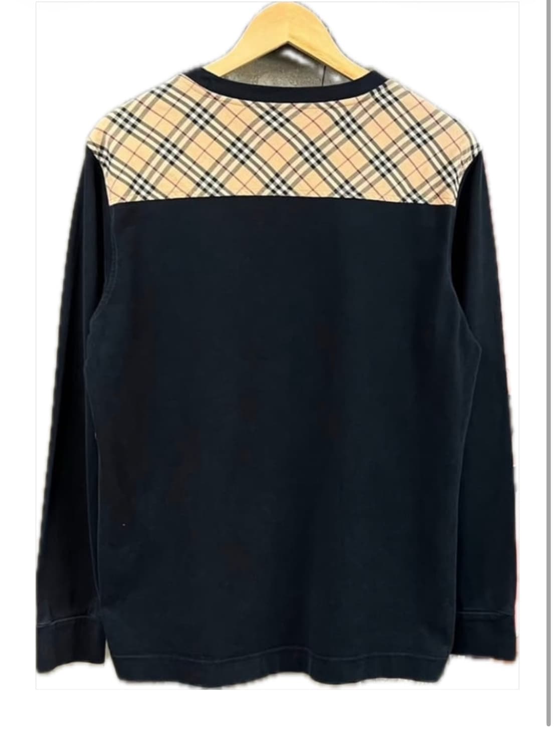 버버리 뒷면 패치 롱슬리브 XL 정품 상품이미지1