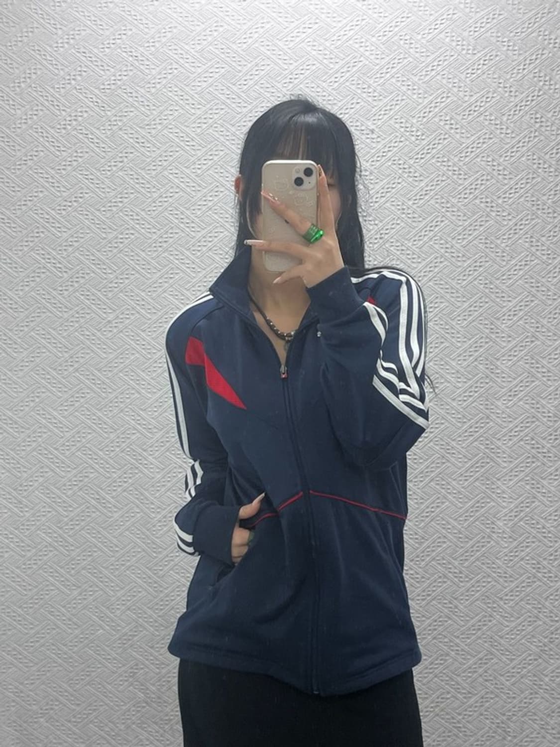 아디다스 올드스쿨 레트로 빈티지 배색 져지 집업 95 C08243 상품이미지1