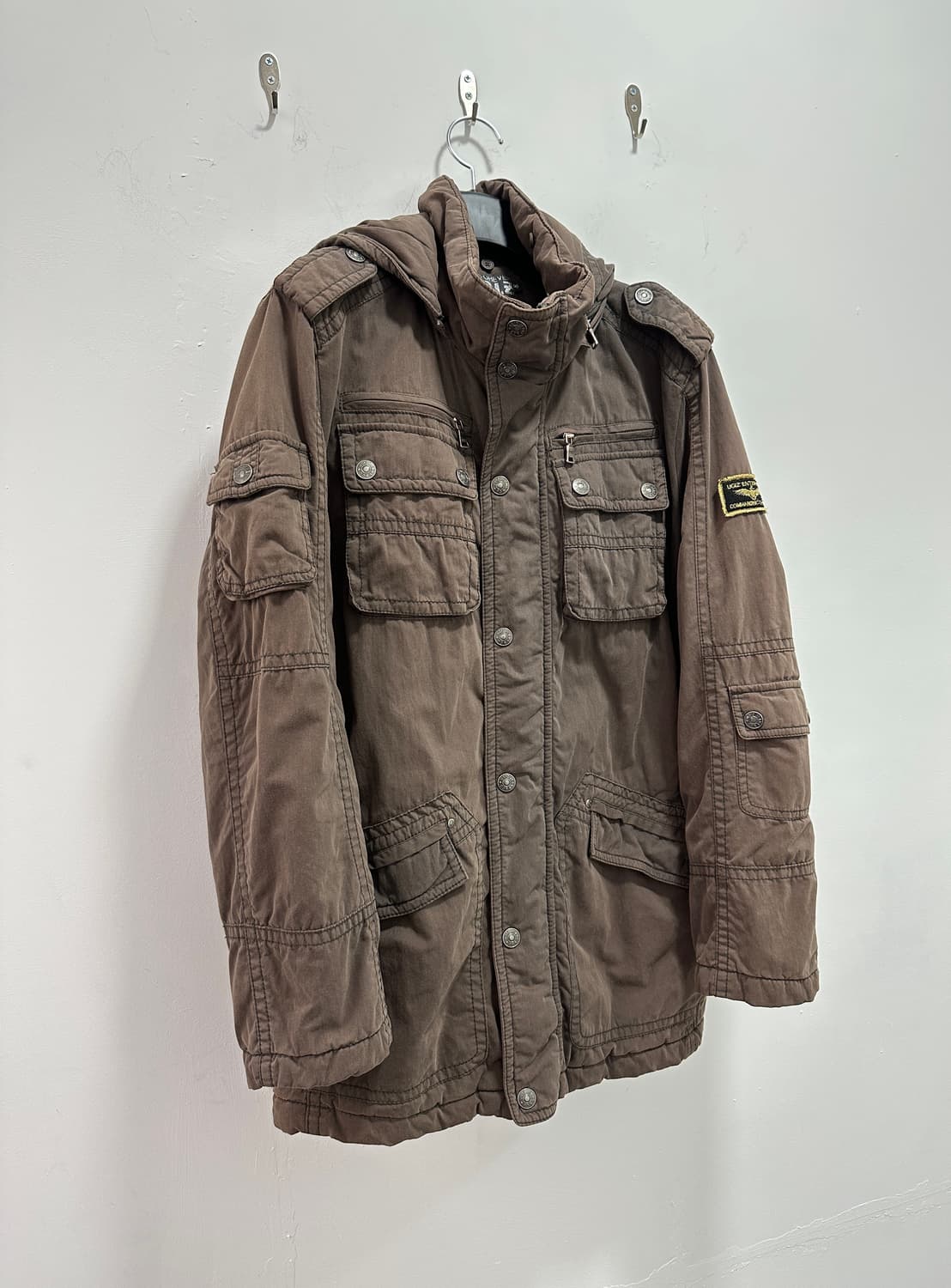UGIZ grunge fade washed multi zip jacket 상품이미지4