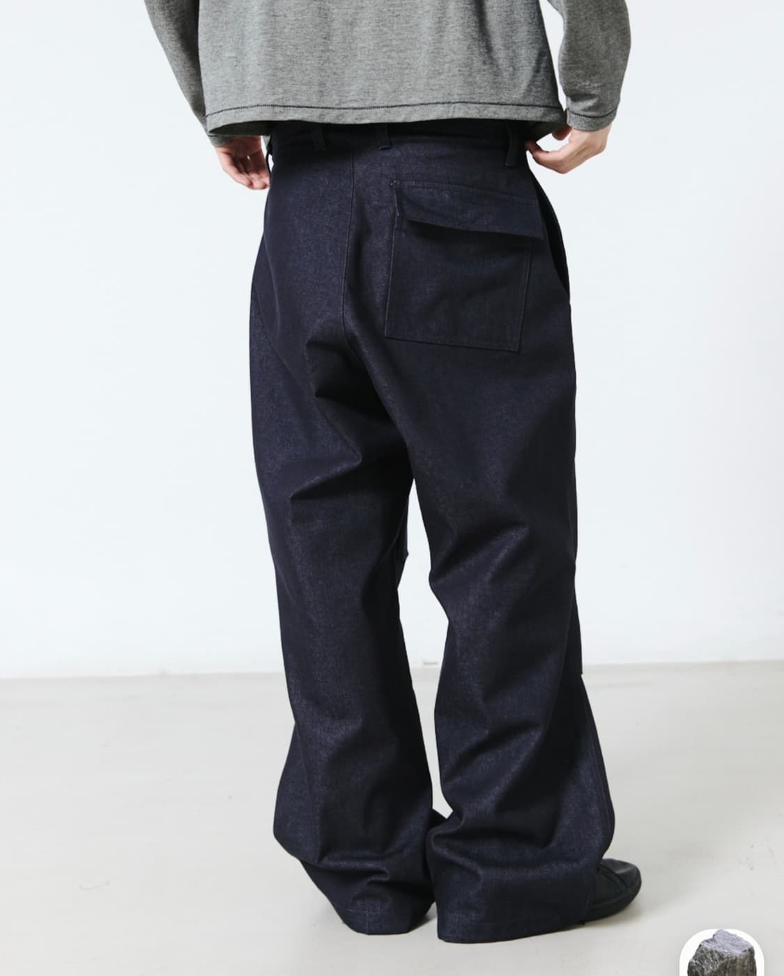 [2] 해칭룸 Snow Jeans Washed Indigo 상품이미지4