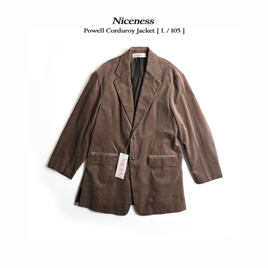 나이스네스 파월(Powell) 코듀로이 자켓 L사이즈 Niceness 상품이미지1