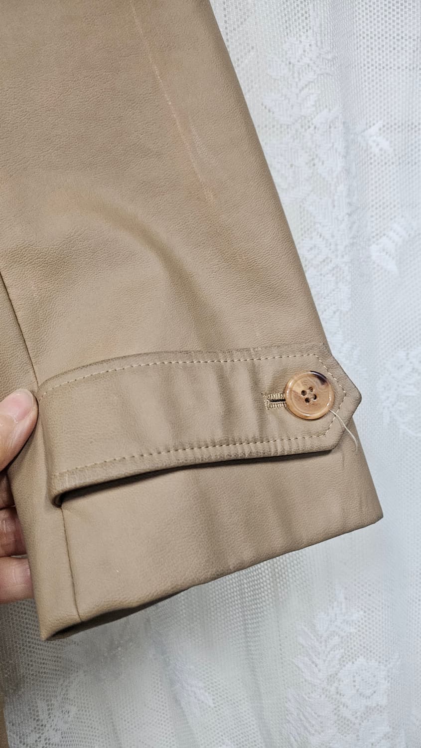 합성피혁 가죽 롱코트  상품이미지3