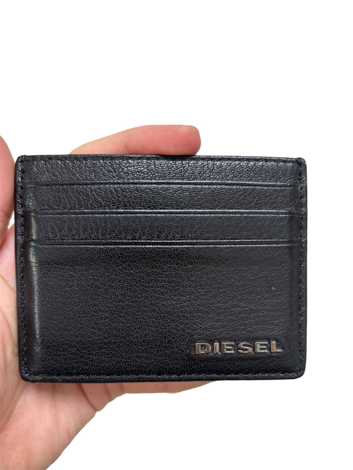 디젤 메탈로고 블랙 카드지갑  상품이미지3