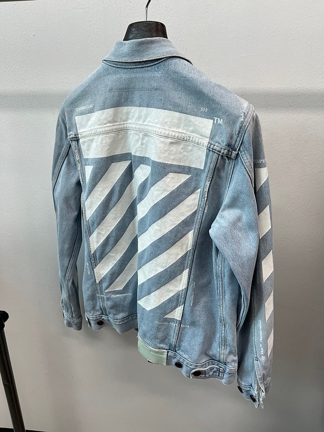 100) 오프화이트 프린트 청자켓  상품이미지8