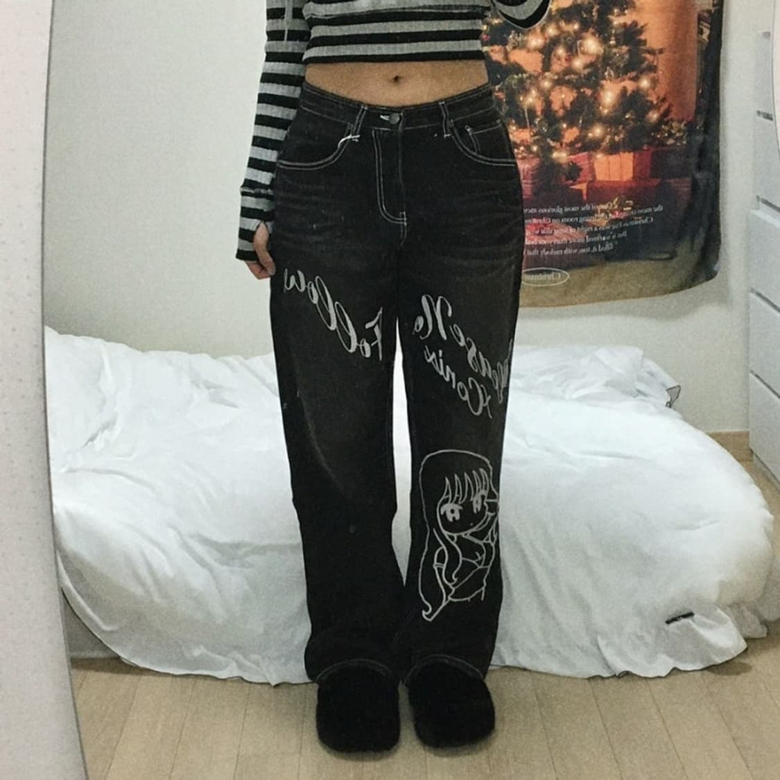 플리즈노팔로우 (플노팔) 코닉스 워시드 데님 팬츠 상품이미지2