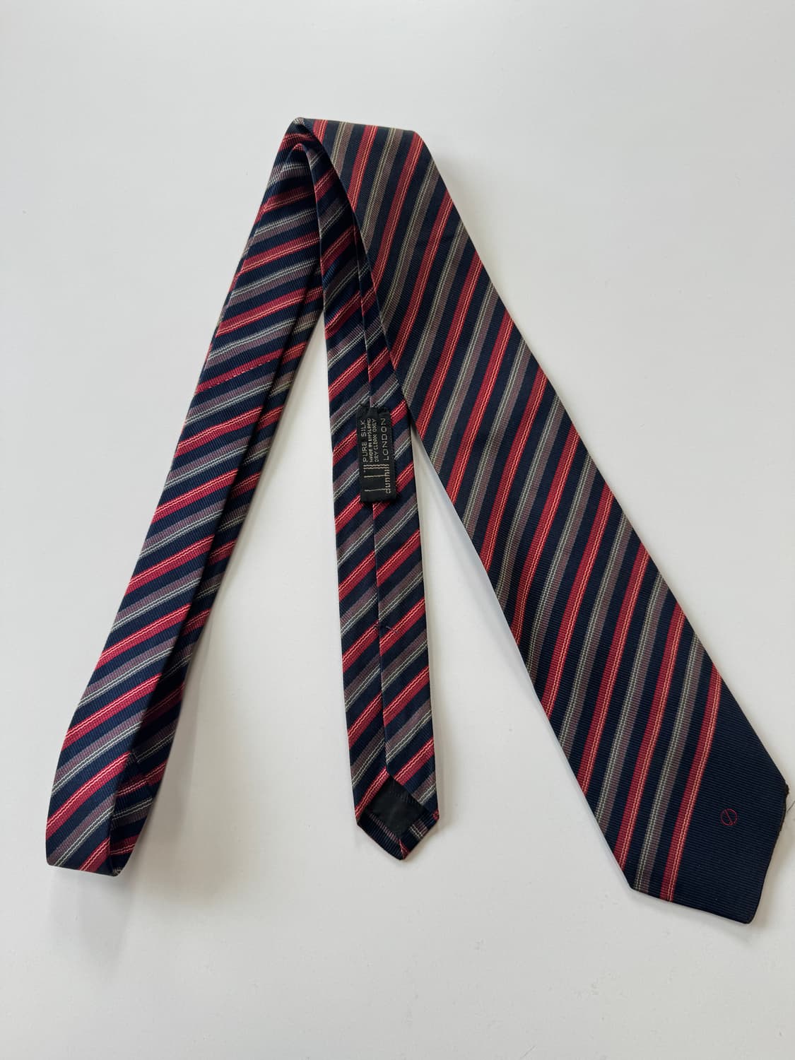 던힐(Dunhill) 실크 넥타이 7.7cm 상품이미지1