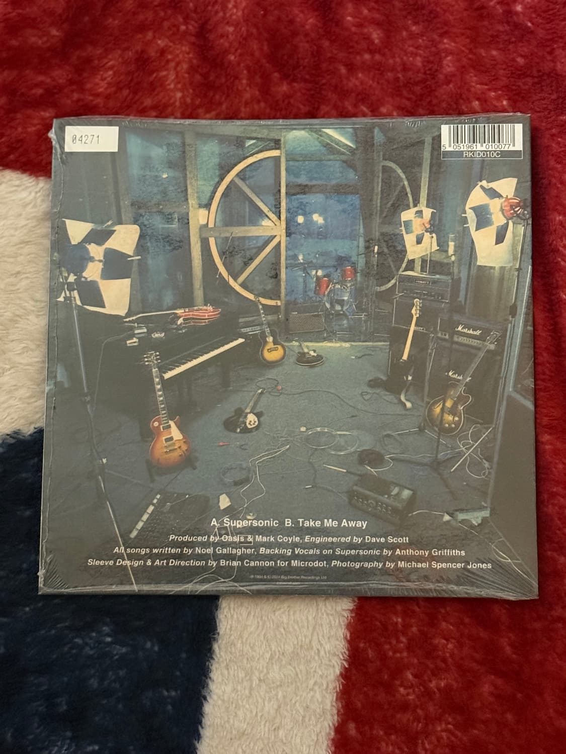 한정판 오아시스 수퍼소닉 30주년 기념 7인치 펄 LP 상품이미지3