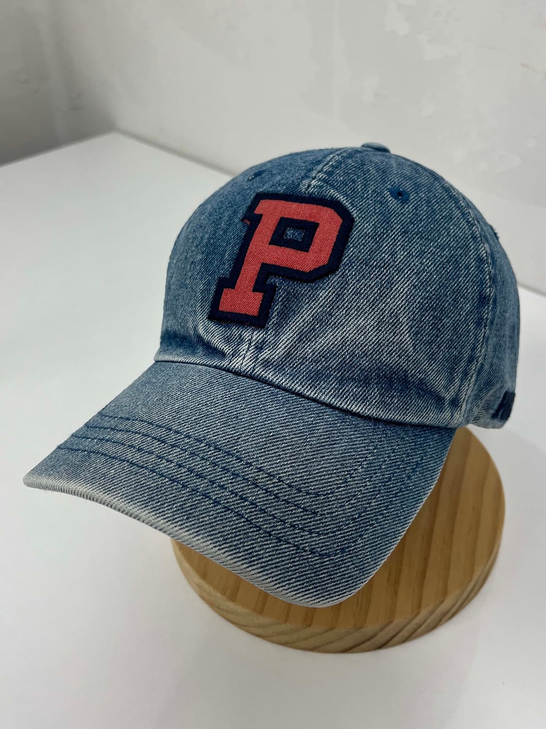 90's 폴로 스포츠 레터맨 P 데님 볼캡 모자 상품이미지4