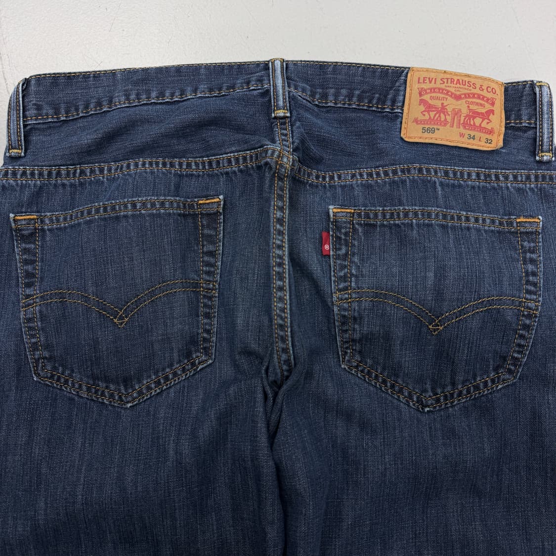 리바이스 569 새깅 워싱 와이드 스케이터 데님팬츠 상품이미지5