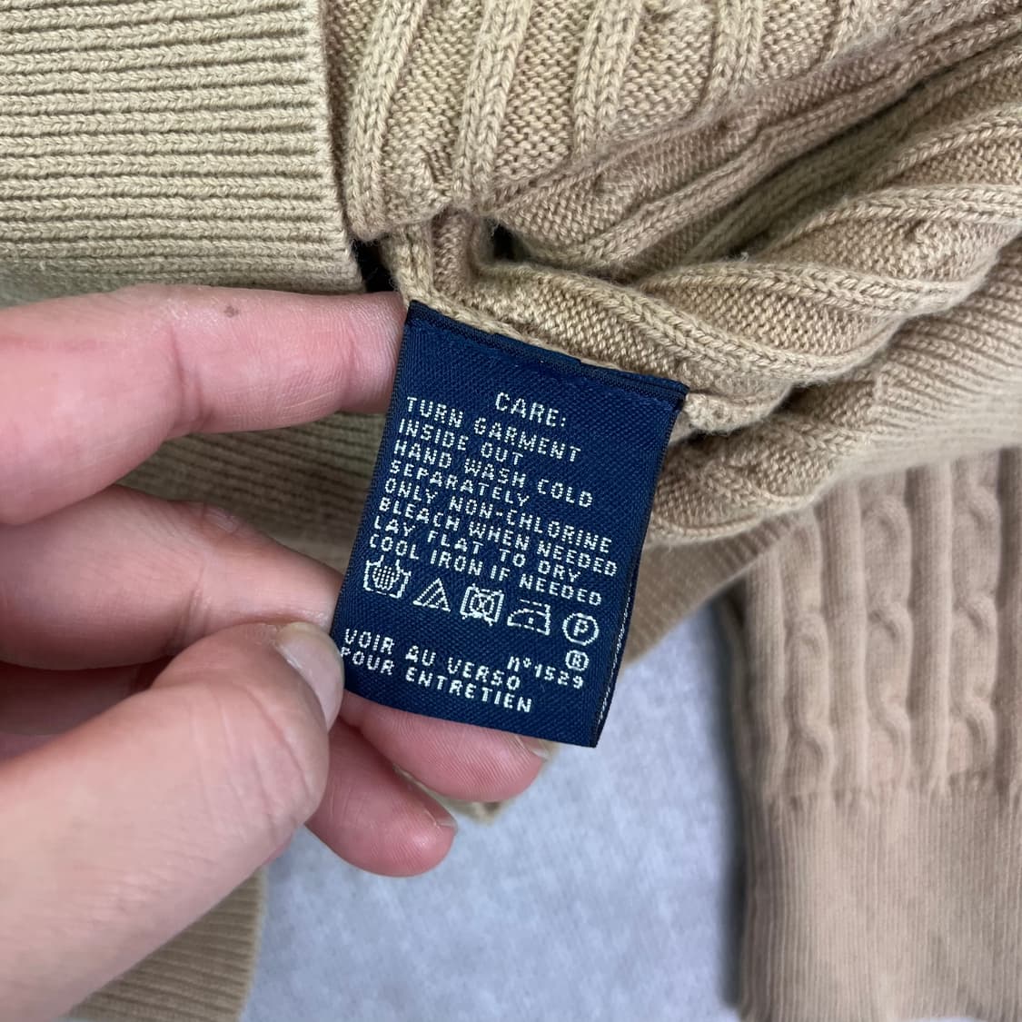 W 95 폴로 랄프로렌 스포츠 꽈배기 가디건 상품이미지6