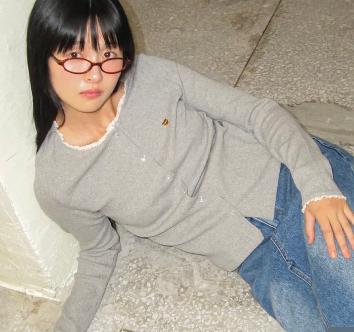 론론 가디건 (grey) 상품이미지2