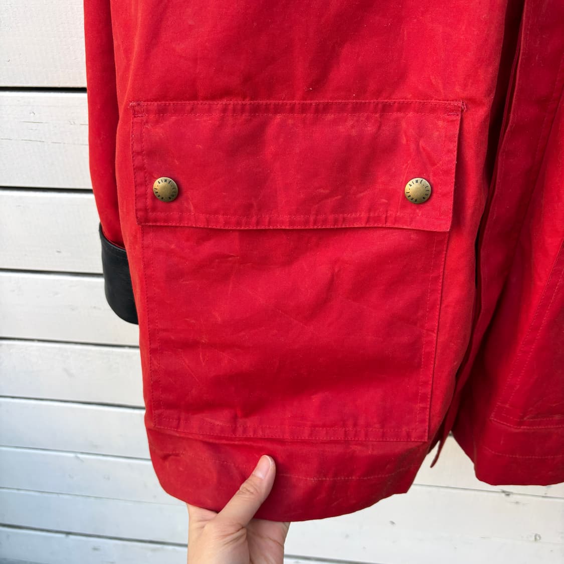 Aime Leon Dore 에임레온도르 가죽 왁스 자켓 상품이미지4