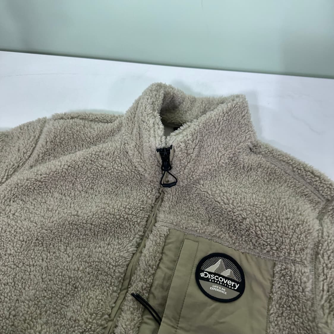 90 S 디스커버리 라이트베이지 암포켓 플리스자켓 남여공용 상품이미지4