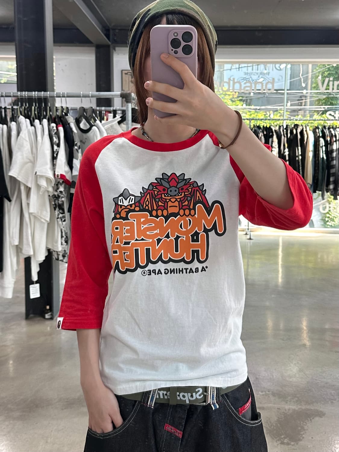 베이프 베이비마일로 몬스터 헌터 7부 티셔츠 상품이미지3