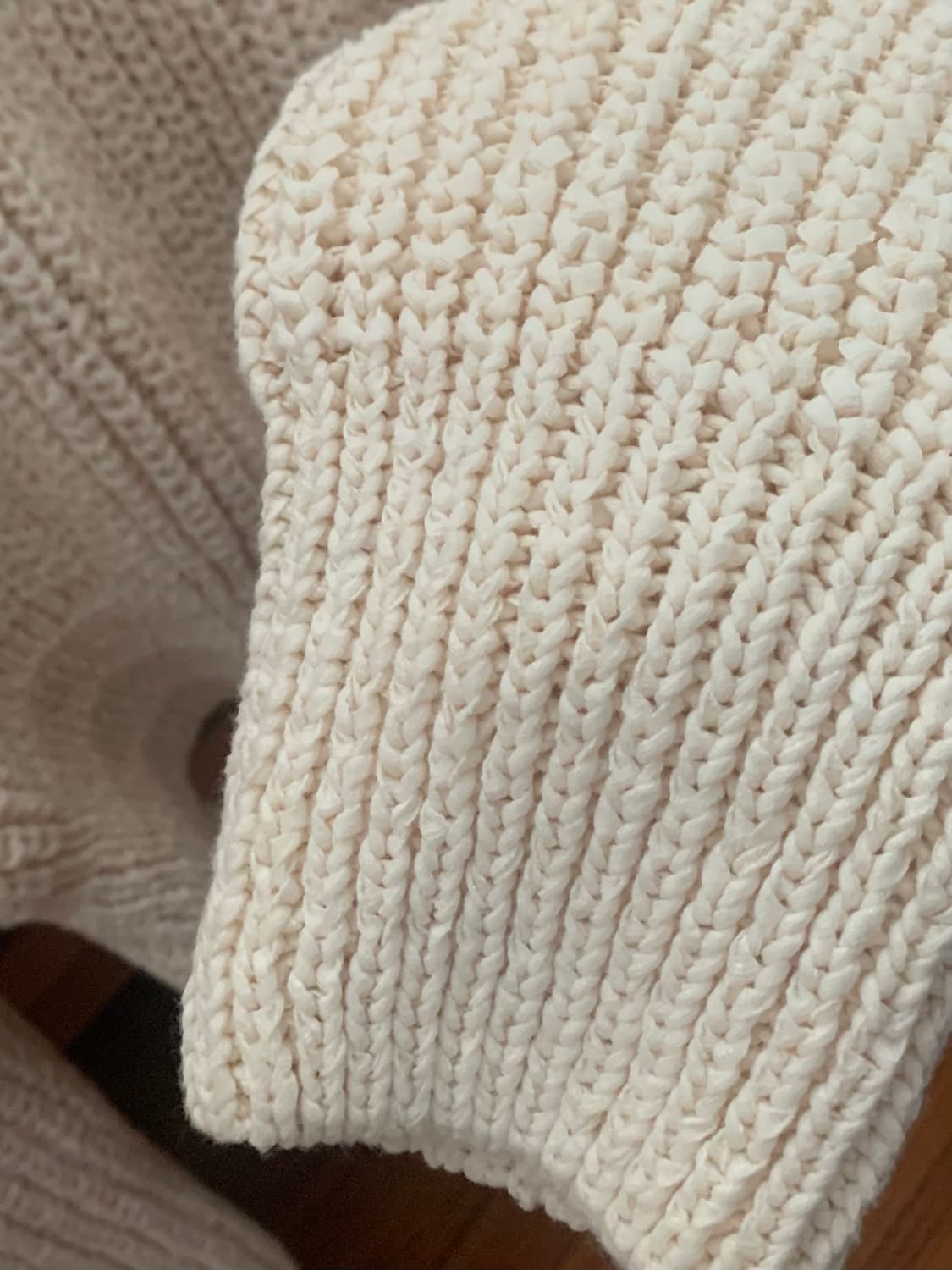 렉토 아이보리/크림베이지 니트 스웨터 상품이미지4