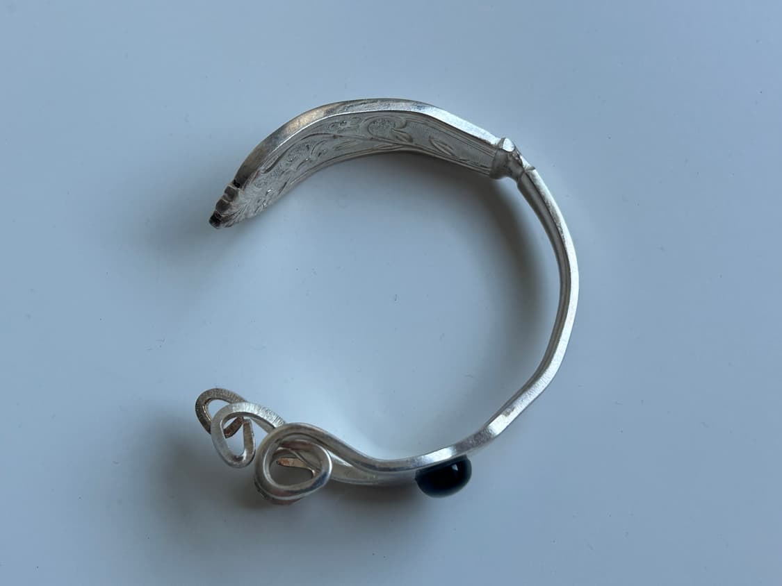 빈티지 오닉스 포크 뱅글 L 상품이미지2