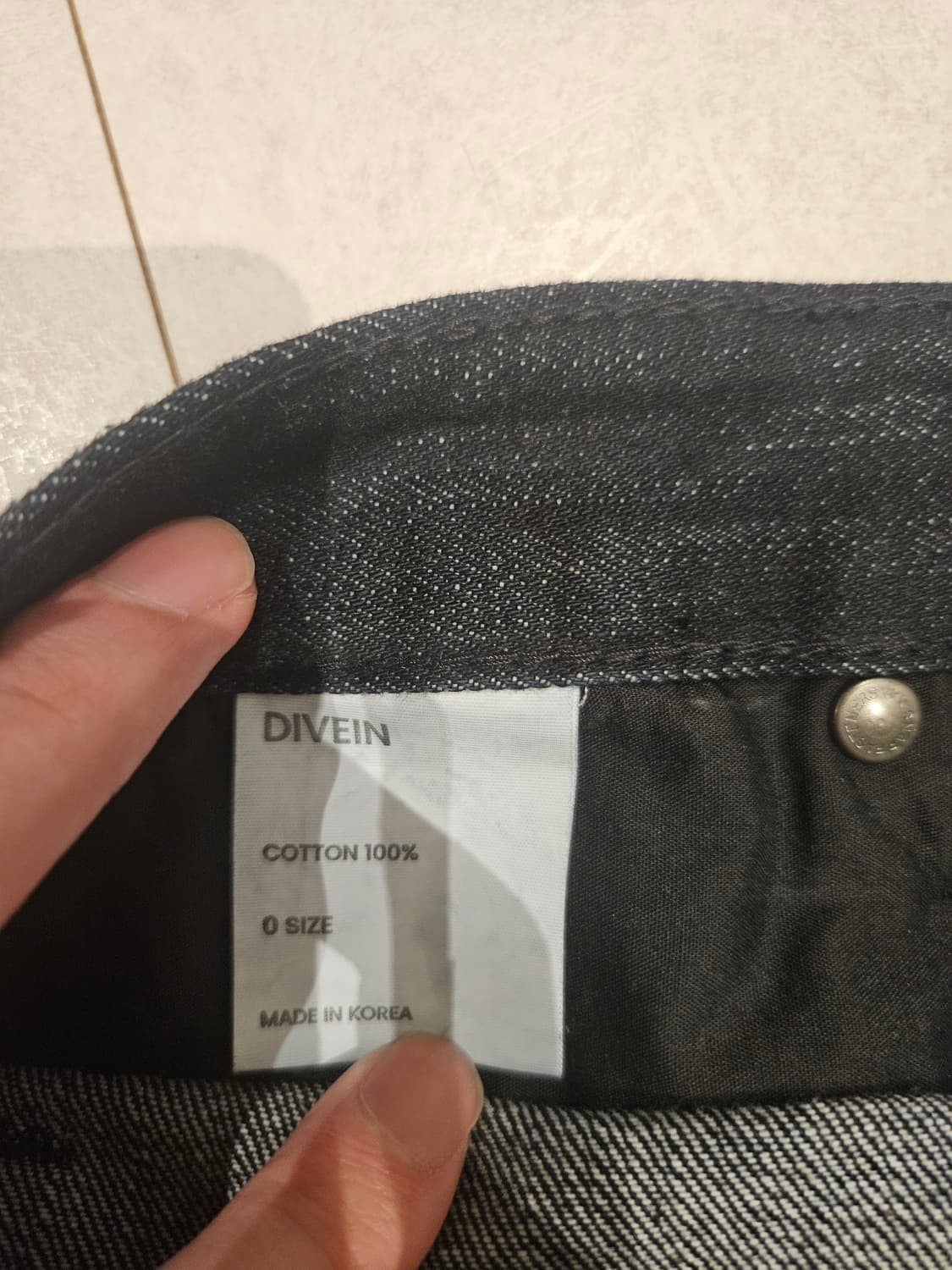 다이브인x포그서비스 인디고 데님 0사이즈 상품이미지3