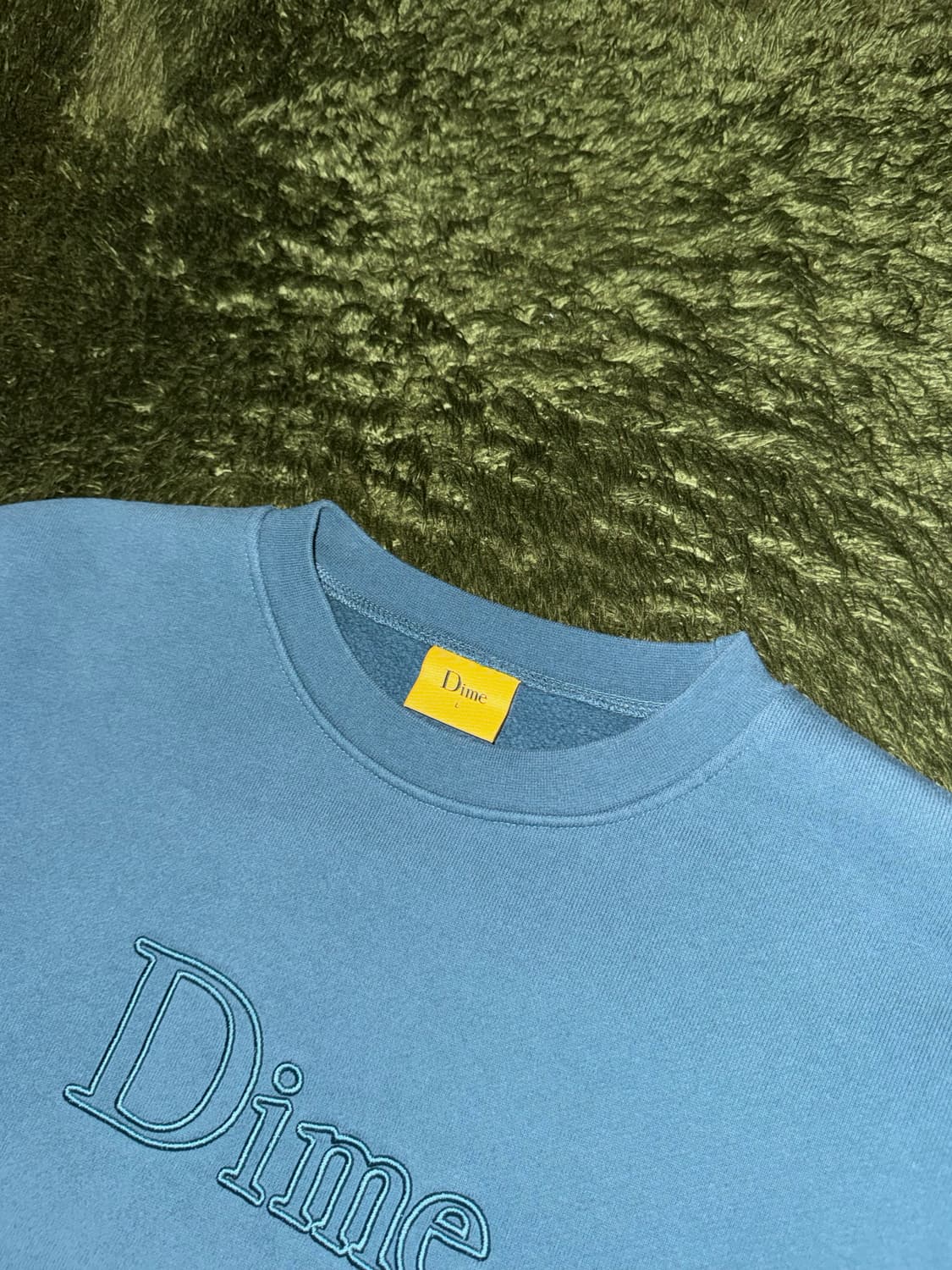 [L] DIME 다임 아웃라인 엠브로이더리 로고 스웻셔츠 틸 상품이미지3