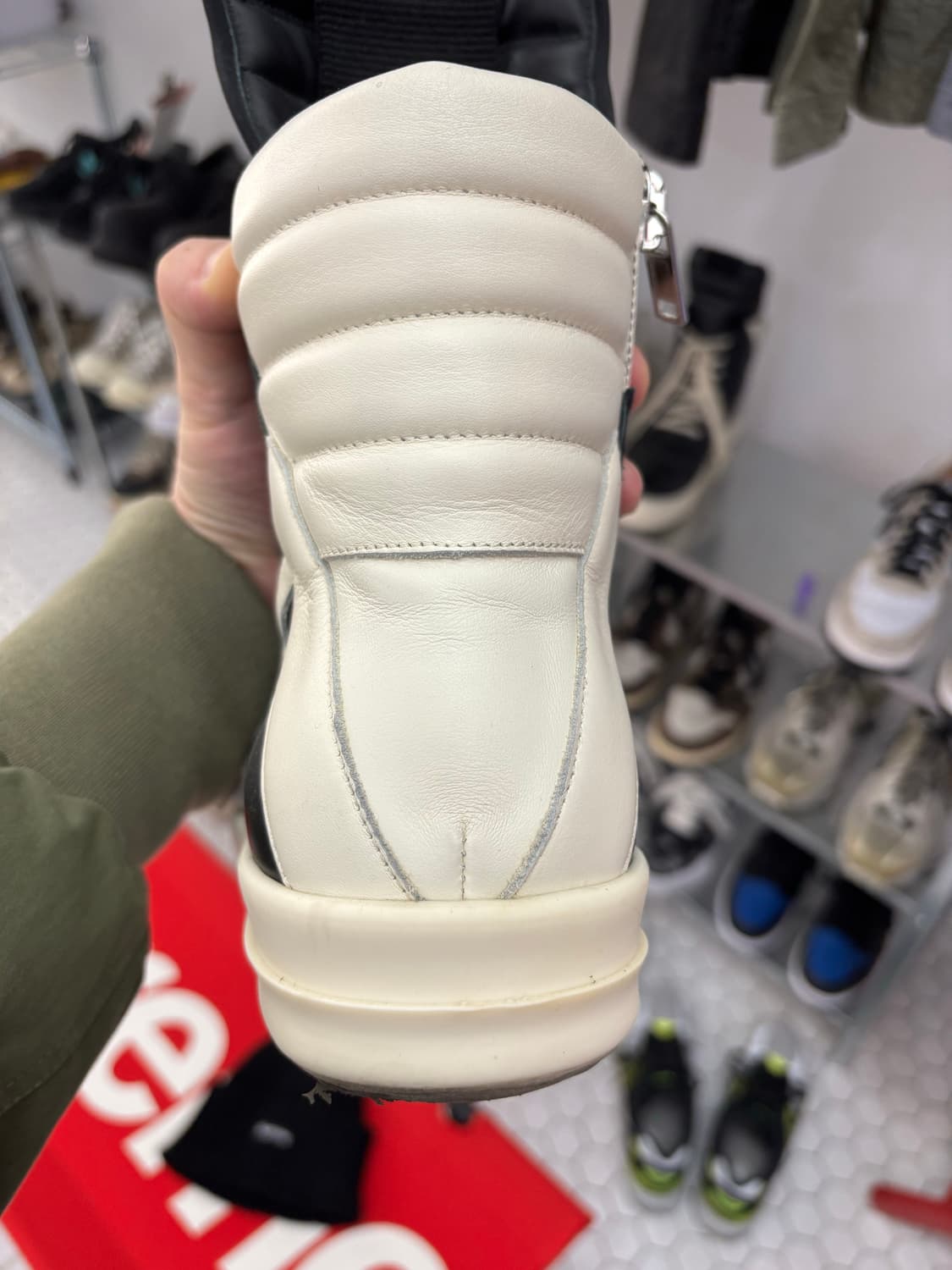 릭오웬스 지오바스켓 검/흰 43 상품이미지2