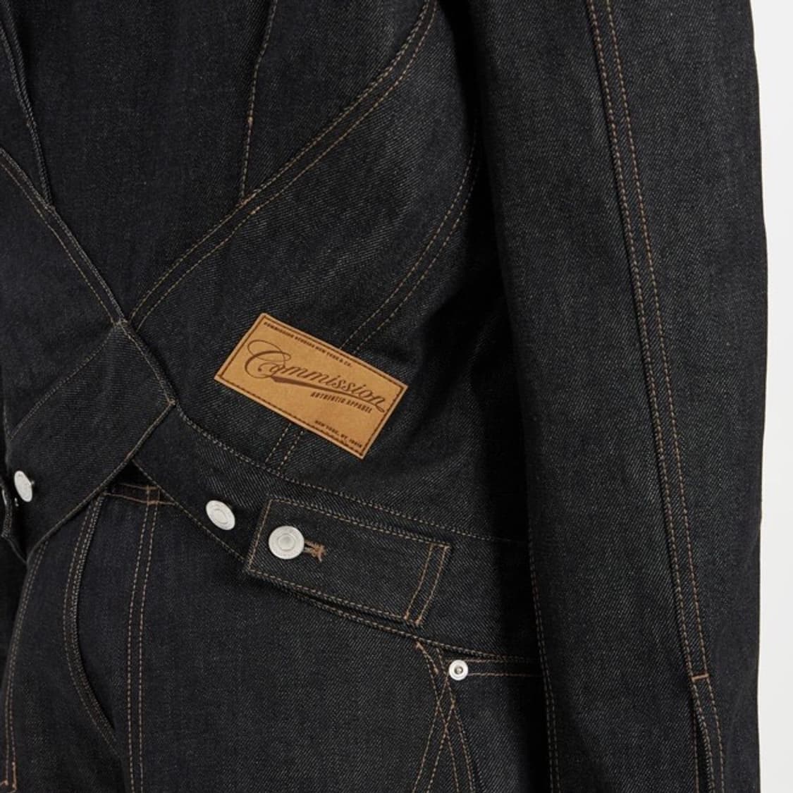 (M) 커미션 숏 데님 자켓 상품이미지7