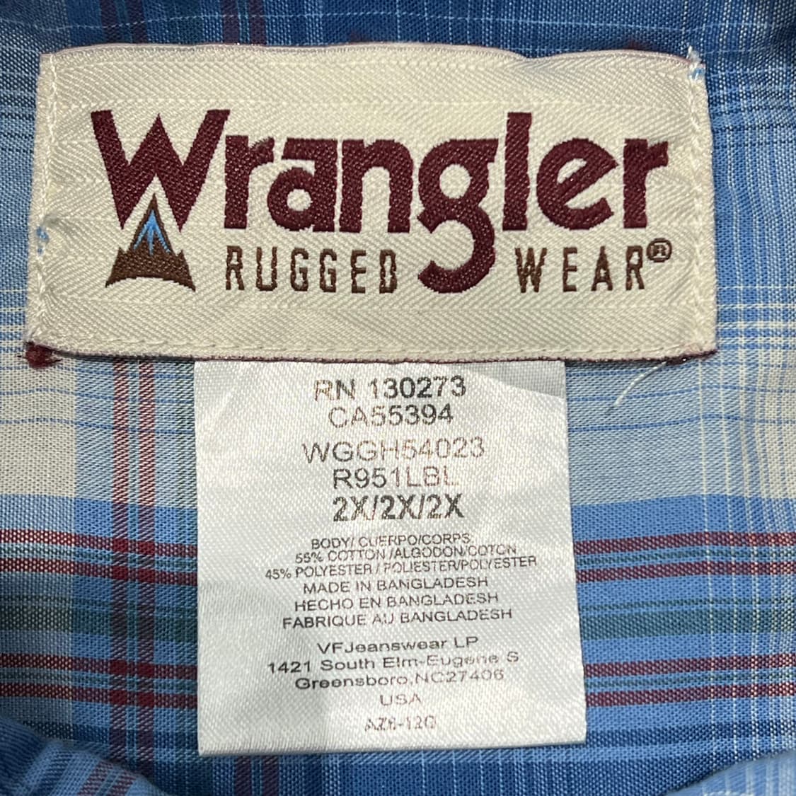 랭글러 체크셔츠 s09570 상품이미지5