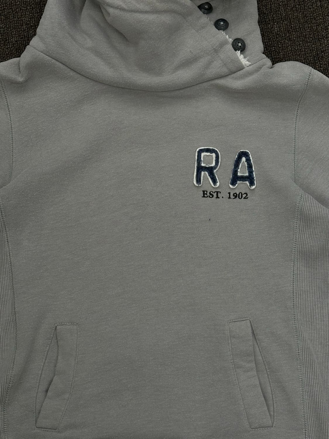 M)러셀 애슬레틱 빈티지 여성 넥버튼 디테일 플리스 후디 상품이미지5