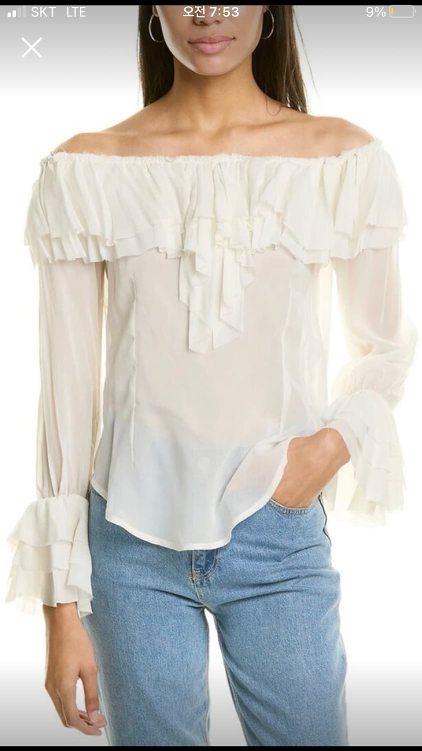 이태리 브랜드 상의 블라우스 새것  상품이미지1