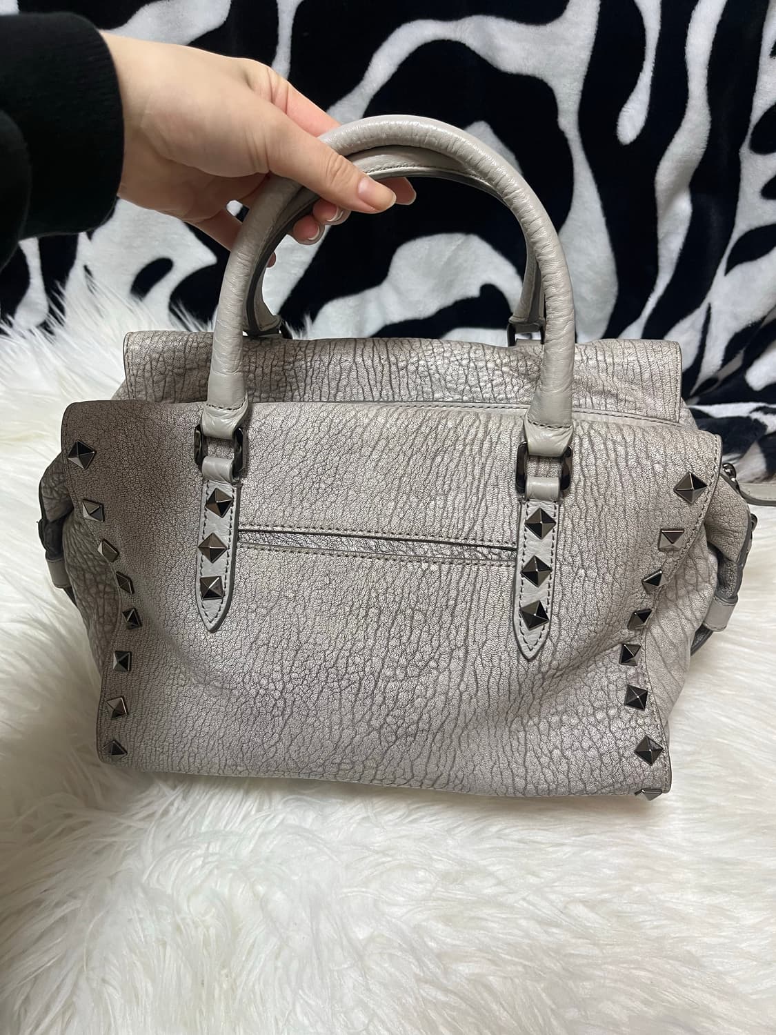 vintage studded grey bag 상품이미지2
