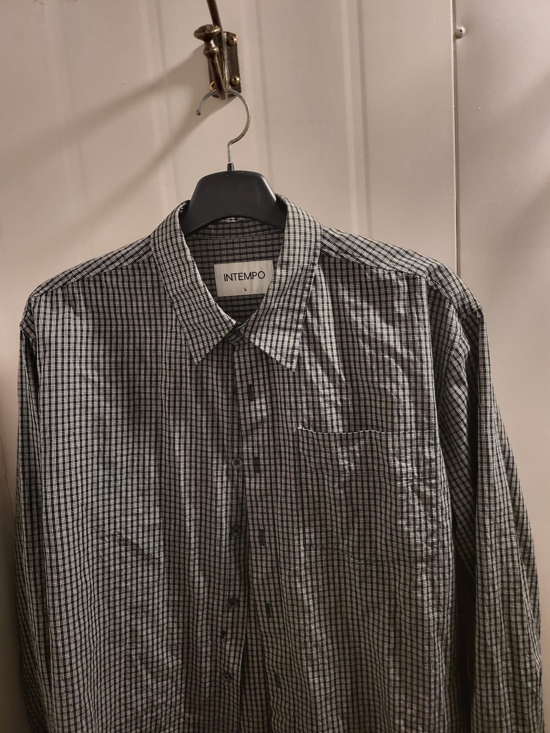 [L]INTEMPO 인템포무드 체크  셔츠 상품이미지2
