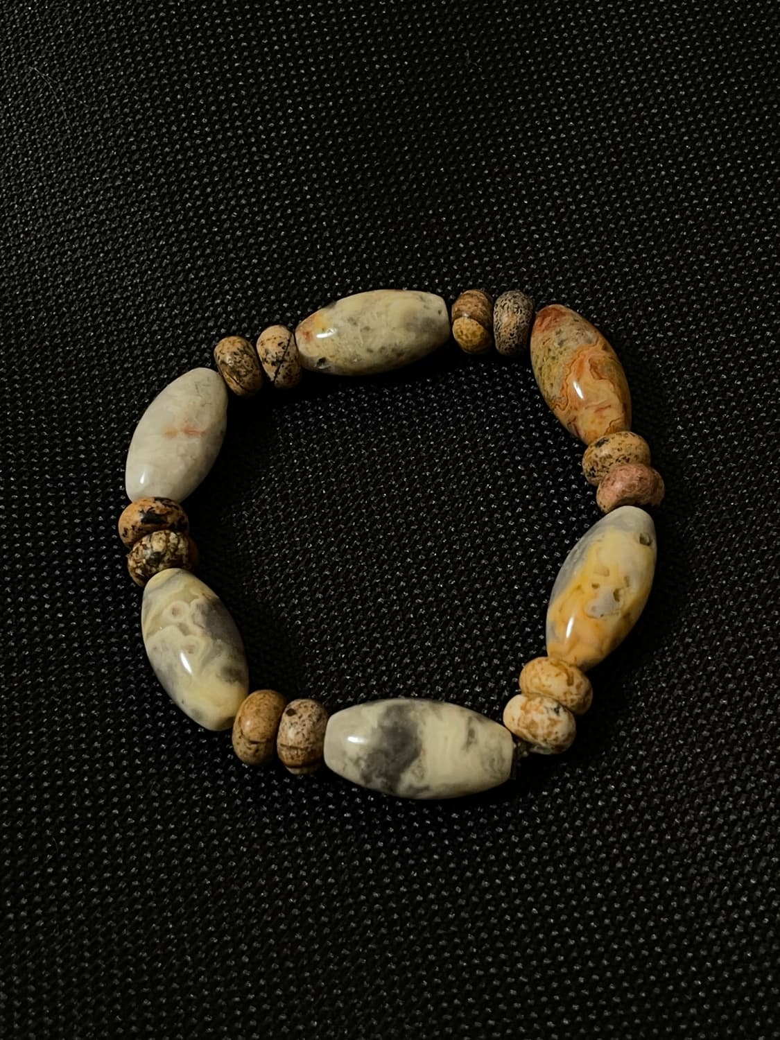 빈티지 오리엔탈 히피 원석 우드 팔찌 상품이미지1