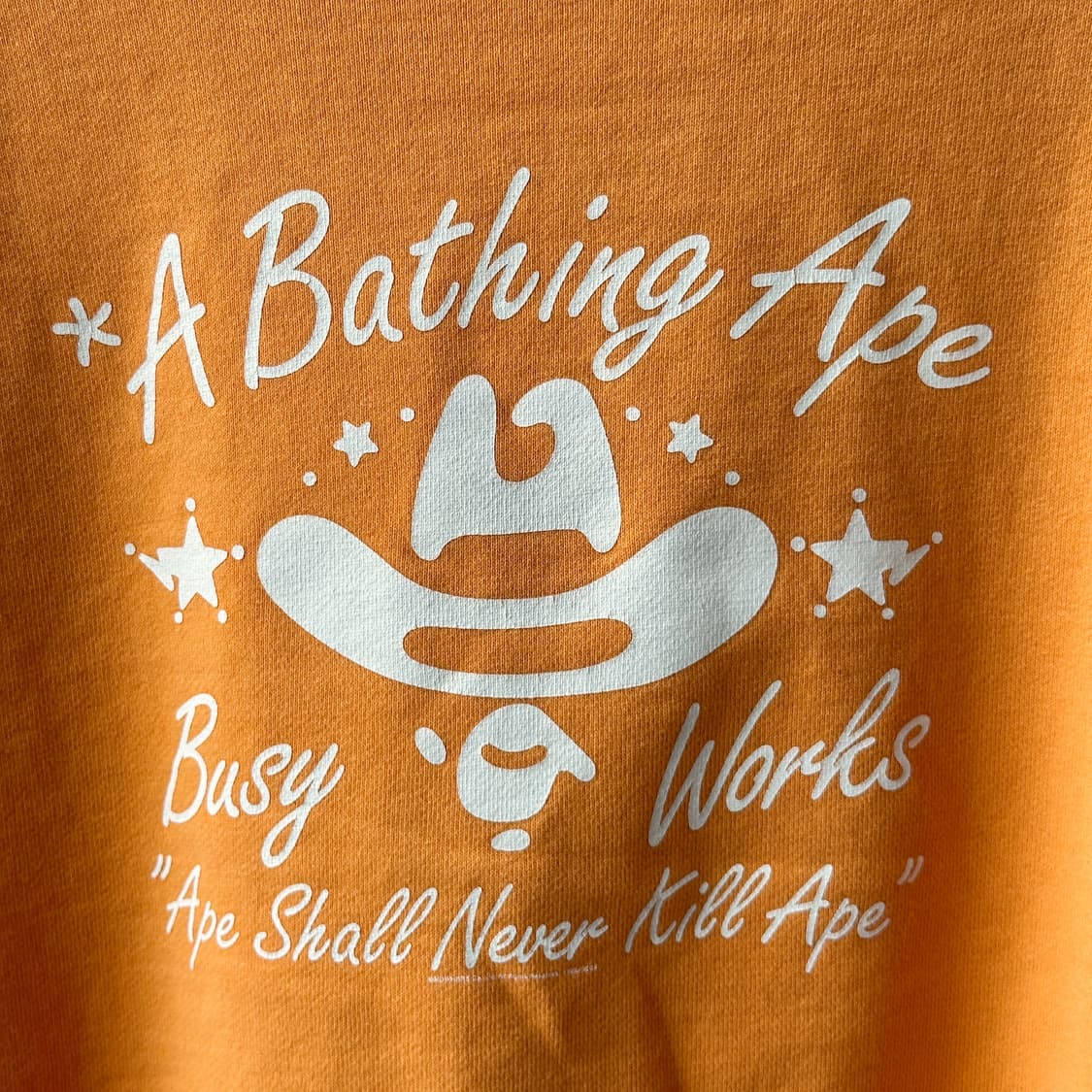 Bape 베이프 카우보이 백 프린팅 맨투맨 멀티컬러 M 상품이미지3