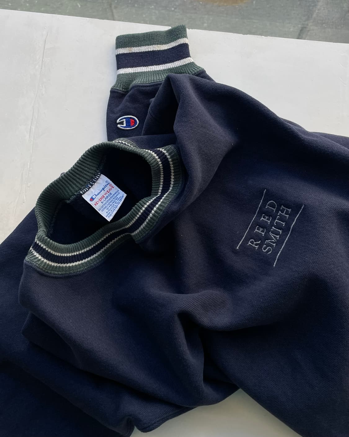 90’s USA Champion R/W Ringer sweatshirt 상품이미지4