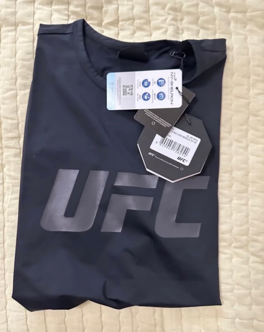 (새상품 3XL) UFC 텐션 빅로고 머슬핏 기능성 반팔 티셔츠 상품이미지7