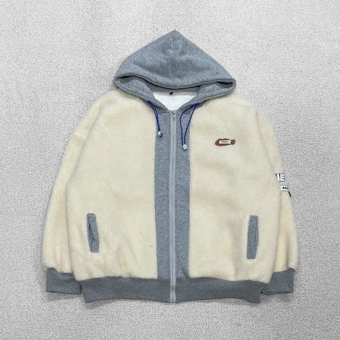 아더에러 20fw 오버사이즈 후리스 자켓 아이보리 상품이미지1