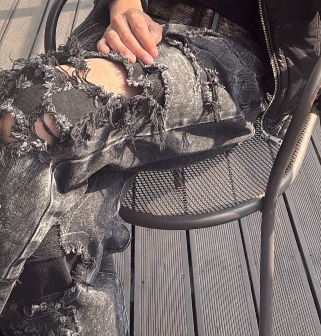 Patched jeans_Black/30 상품이미지1