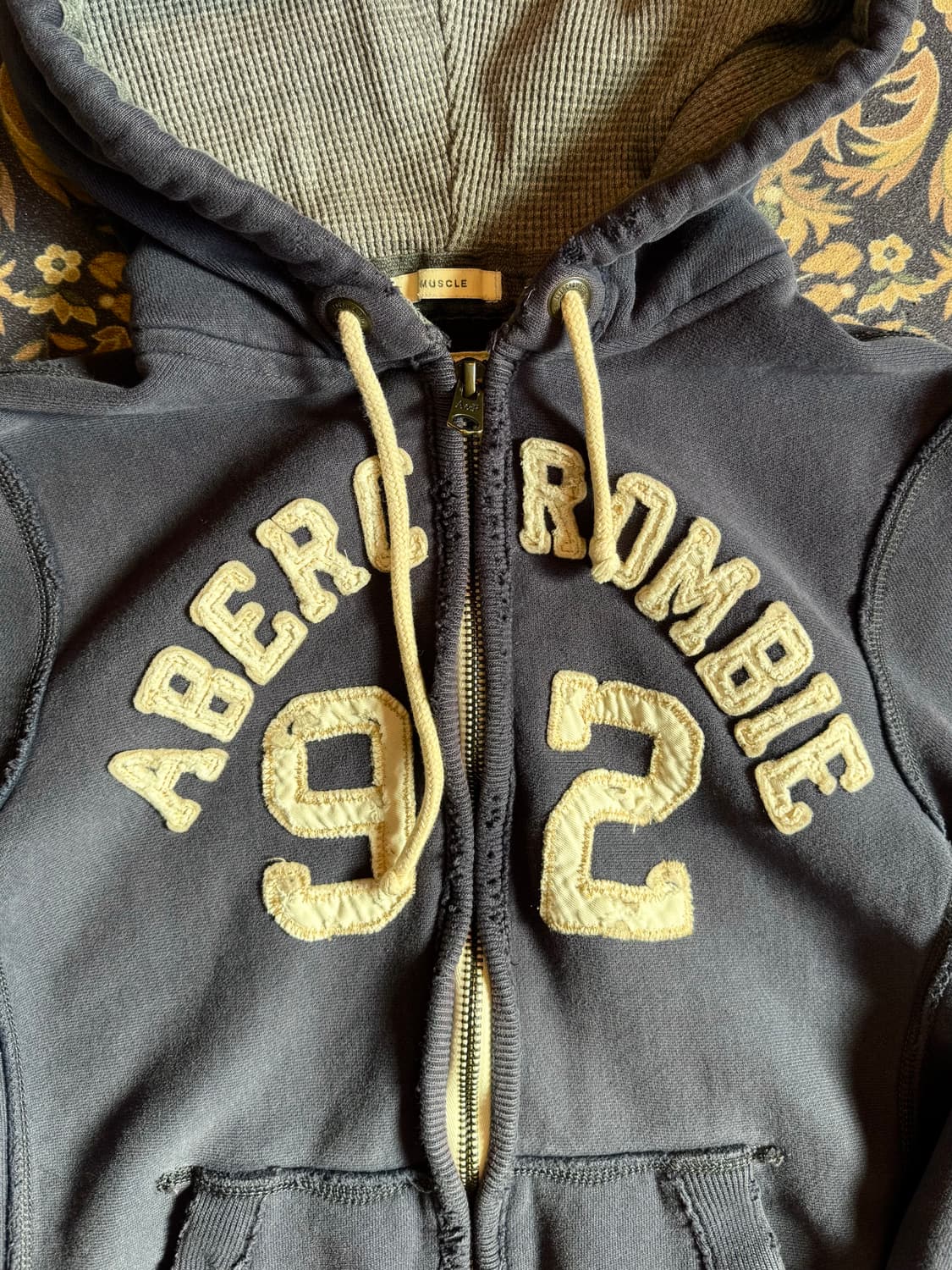 아베크롬비 아플리케 로고 후드집업 상품이미지2