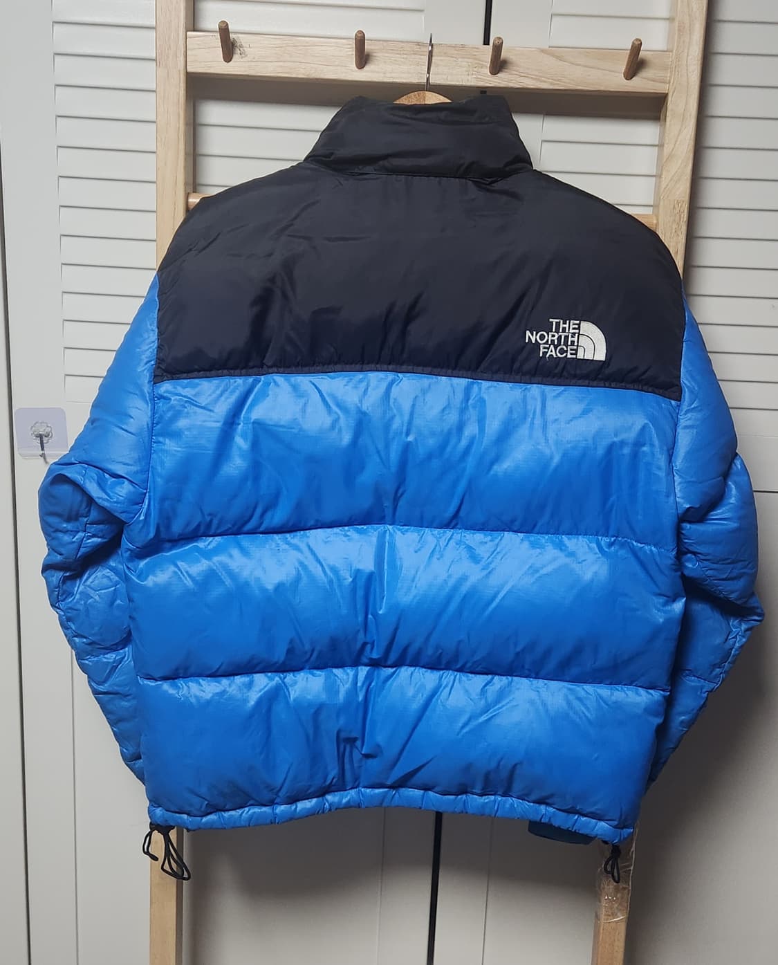 노스페이스 눕시 딥블루 오버핏 숏 패딩 자켓 해외판 상품이미지4