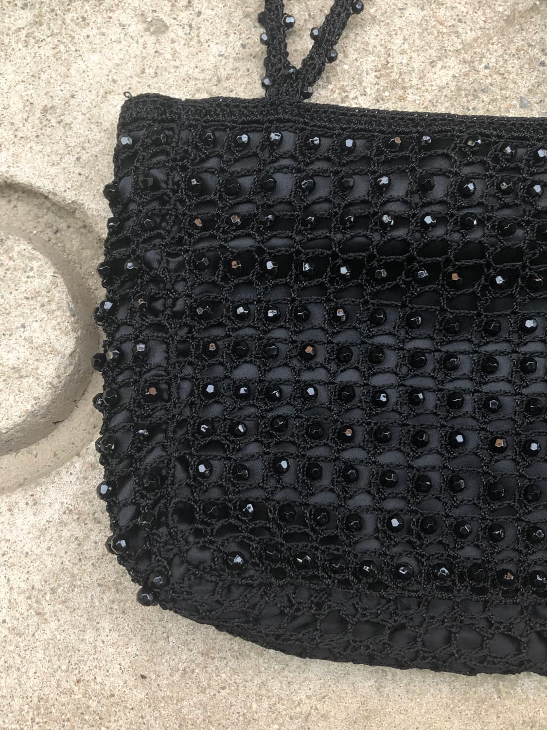 black net beaded tote bag 상품이미지2