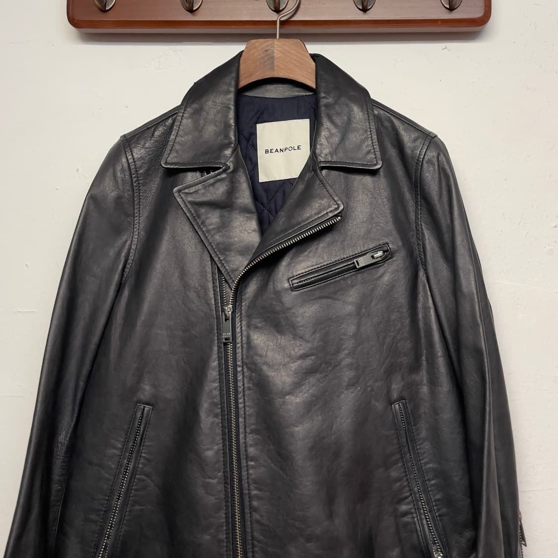 빈폴 (우먼) 램스킨 레더 라이더 자켓   상품이미지3