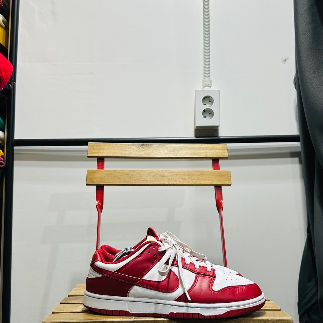 285) 나이키 운동화 남성 남자 신발 덩크 로우 범고래 레드/화이트 상품이미지1
