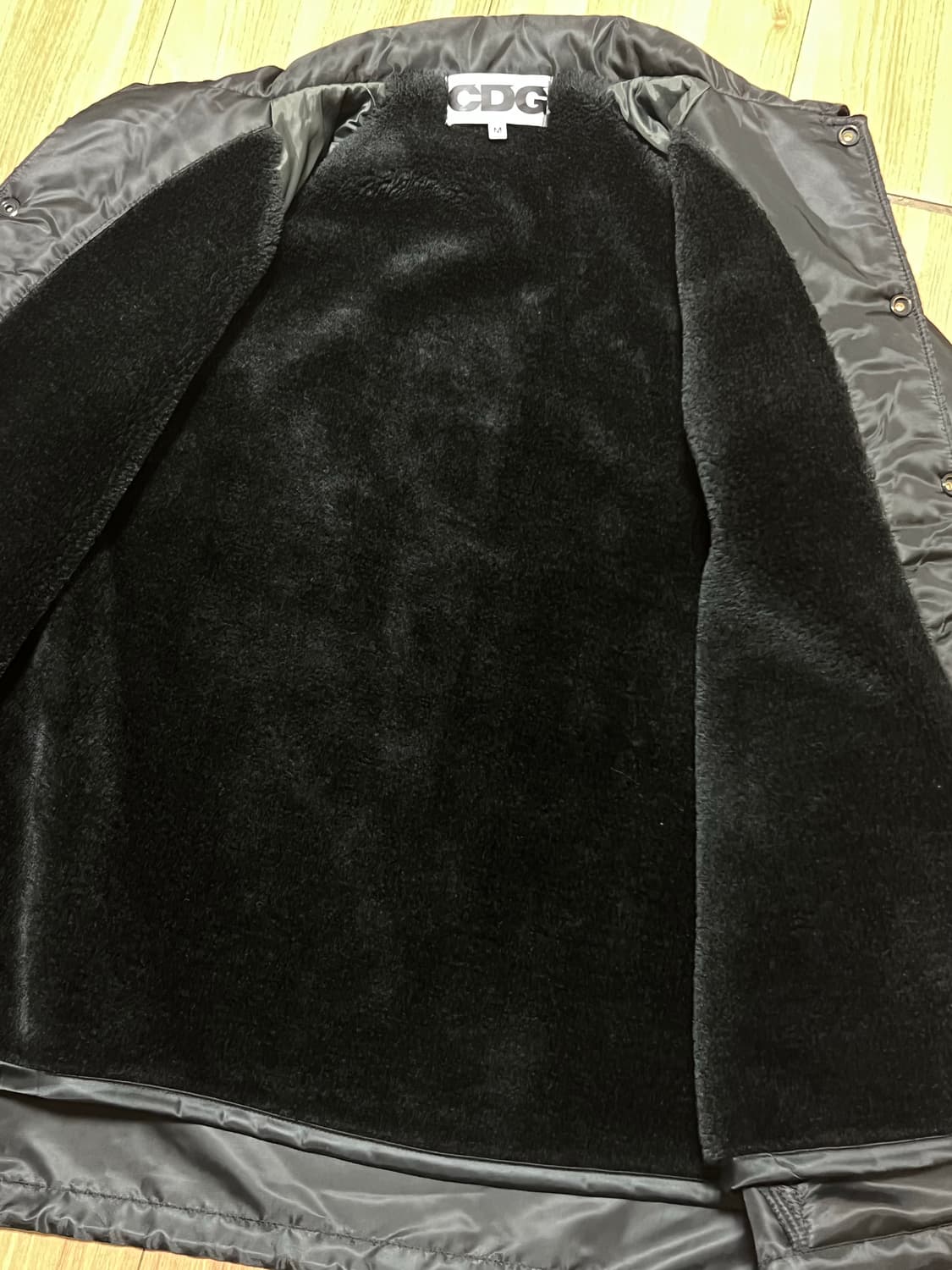 꼼데가르송 cdg 보아털 코치자켓 m 상품이미지5