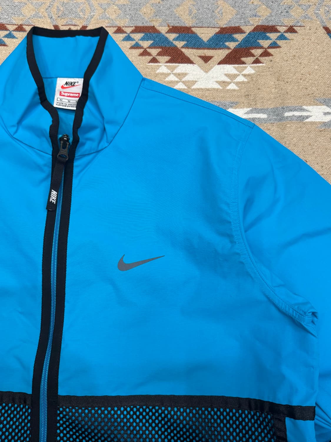 [M][100] 슈프림 x 나이키 트레일 런닝 자켓 블루 상품이미지3