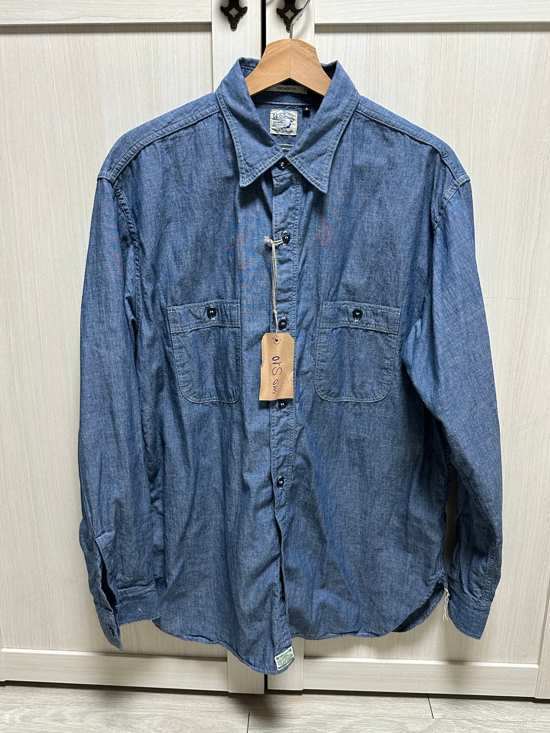 [4] 오어슬로우 샴브레이 워크셔츠 빈티지핏 상품이미지1